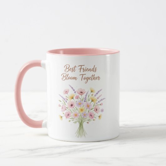 Best Friends Bloom Together Mug Tasse (Links)