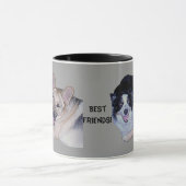 Best Friends Border Collie & German Shepherd Tasse (Zentrum)