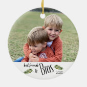 Best Friends & BROS Foto Keramik Ornament (Hinten)