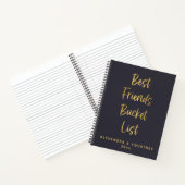 Best Friends Bucket List Adventure Personalisiert Notizblock (Innenseite)