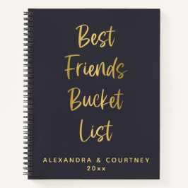 Best Friends Bucket List Adventure Personalisiert Notizblock