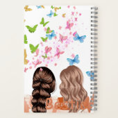 Best Friends Butterfly-Notebook - "Spiral-Notebook Notizblock (Rückseite)