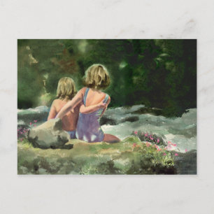 BEST FRIENDS by CREEK by SHARON SHARPE Postkarte