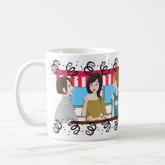Best Friends & Café Vibes Kaffeetasse (Links)