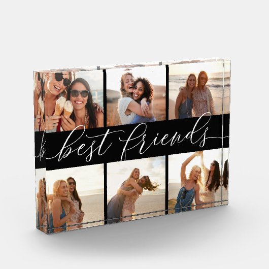 Best Friends Calligraphy Collage Fotoblock (Links)