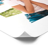 Best Friends Calligraphy Foto Collage Poster (Ecke)