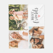 Best Friends Chic Script-Foto Fleecedecke (Vorderseite)