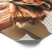 Best Friends Chic Script-Foto Poster (Ecke)