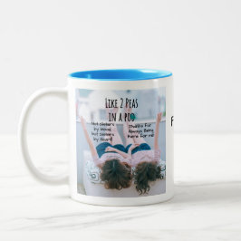 Best Friends Coffee Tasse, Personalisiert Friends Zweifarbige Tasse
