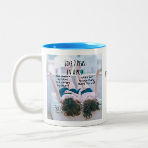 Best Friends Coffee Tasse, Personalisiert Friends  Zweifarbige Tasse