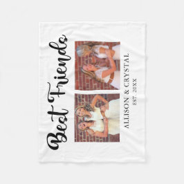 Best Friends Collage 2 Fotos BESTE FREUNDIN Skript Fleecedecke