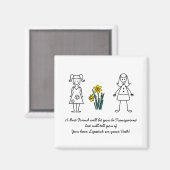 Best Friends Collection Transparent Magnet (Vorderseite/Rückseite)