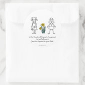 Best Friends Collection Transparent Runder Aufkleber (Tasche)