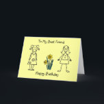 Best Friends Collection Transparente Geburtstagska Karte<br><div class="desc">Best Friends Collection Geburtstag! Schrift und Text im Inneren.</div>
