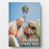 Best Friends Custom Besties Forever Overlay Foto Fotoplatte (Vorderseite)
