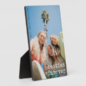 Best Friends Custom Besties Forever Overlay Foto Fotoplatte (Seite)