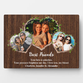 Best Friends Custom Fotos & Liebe Message Fotoplatte