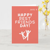 Best Friends Day Grußkarte. 8. Juni Karte (Gelbe Blume)