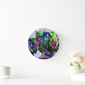 Best Friends - Dragon and Dinosaur Walking Runde Wanduhr (Zuhause)