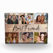 Best Friends Elegant Typography Picture Collage Fotoblock (Vorderseite)