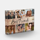 Best Friends Elegant Typography Picture Collage Fotoblock (Links)
