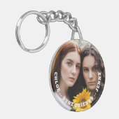 Best Friends Favorite Photo Personalized Schlüsselanhänger (Vorderseite links)