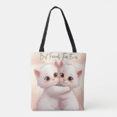 Best Friends For Ever Tote Bag - Cute Hugging Kawa Tasche (Rückseite)