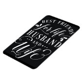 Best Friends for Life Husband and Ehefrau Chalkboa Magnet (Linke Seite)