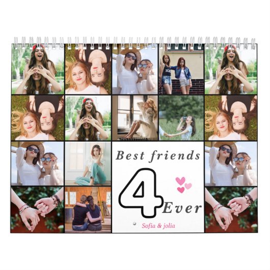 Best Friends Forever 2026 Calendar – Custom Photo  Kalender (Titelbild)