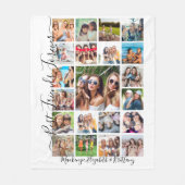 BEST FRIENDS FOREVER 21 Foto Collage Script Fleecedecke (Vorderseite)