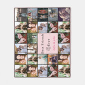 Best Friends Forever – 26 Photo Collage Blanket Fleecedecke (Vorderseite)