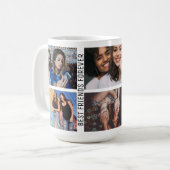 Best Friends Forever 6 Foto Custom Collage Kaffeetasse (Vorderseite Links)