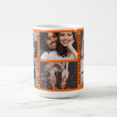 Best Friends Forever 6 Foto Custom Collage Orange Kaffeetasse (Mittel)