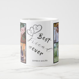 Best Friends Forever 8-Foto Collage Specialty Tass Jumbo-Tasse