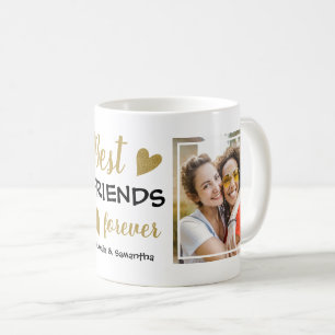Best Friends Forever BESTE FREUNDIN 2 Foto Schwarz Kaffeetasse