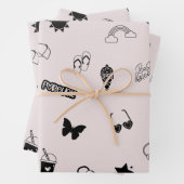 Best Friends Forever BESTE FREUNDIN Geschenkpapier Set (Beispiel)