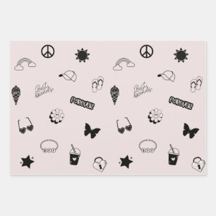 Best Friends Forever BESTE FREUNDIN Geschenkpapier Set