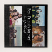 Best Friends Forever, BFF, Foto von Colema Black Puzzle (Horizontal)