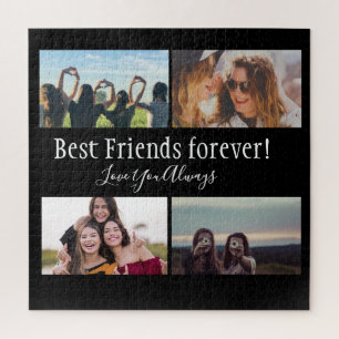Best Friends Forever, BFF, Foto von Colema Black Puzzle