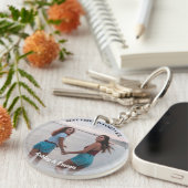 Best Friends Forever Custom 2 Foto und Name Schlüsselanhänger (Vorderseite rechts)