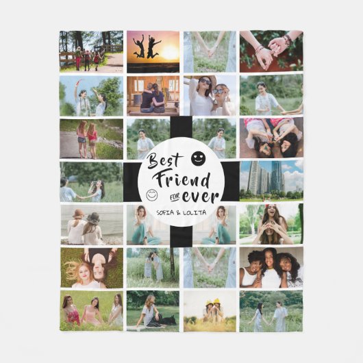 Best Friends Forever Custom Fleece Blanket - 26pic (Vorderseite)
