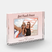 Best Friends Forever Custom Foto Blush Rosa Rosa (Links)