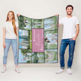 Best Friends Forever Custom Foto Fleece Blanket