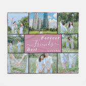 Best Friends Forever Custom Foto Fleece Blanket (Vorderseite (Horizontal))