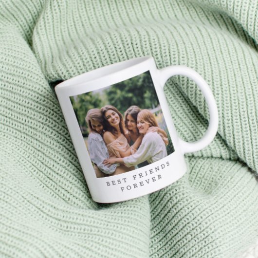 Best Friends Forever Custom Foto Personalisiert Kaffeetasse