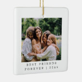 Best Friends Forever Custom Foto Personalisiert Keramikornament (Rechts)