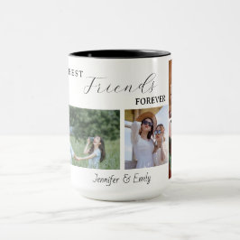 Best Friends Forever Custom Foto Tasse - 6 Fotos