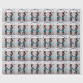 Best Friends Forever Custom Foto und Name Geschenkpapier (Flach)