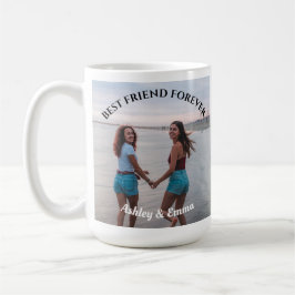 Best Friends Forever Custom Foto und Name Kaffeetasse