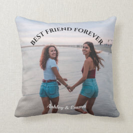 Best Friends Forever Custom Foto und Name Kissen